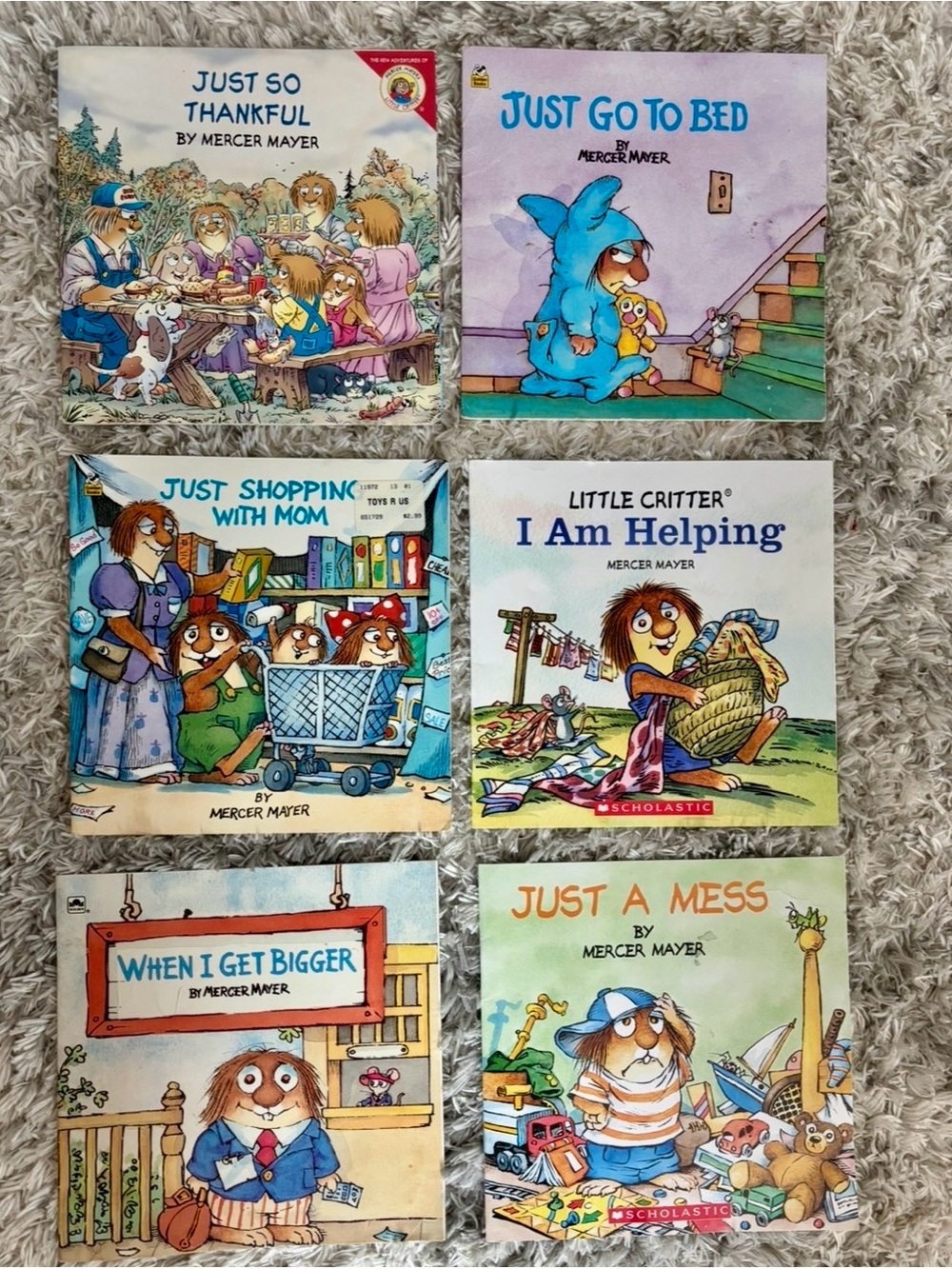Little Critter Mercer Mayer Book Lot 6 Vintage Children's Picture Books
